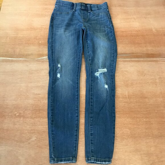 Judy Blue Denim - Judy Blue Skinny Fit Jeans Women 3/26 Blue Distressed Mid Rise Dark Wash Preppy